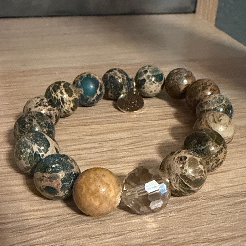 Bourbon and Bowties Earthy Jasper Stone Bracelet